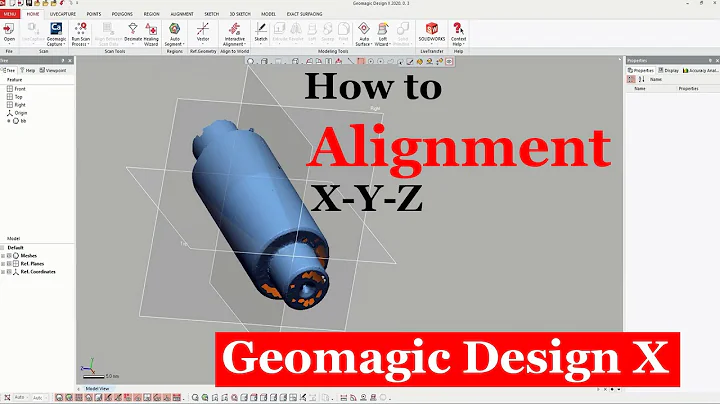 Getting Started with Geomagic Design X  X Y Z Alignment