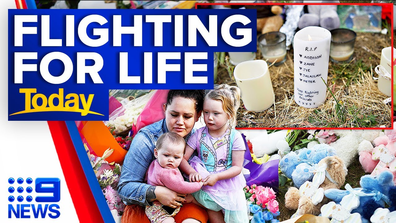 Three children still critical at Royal Hobart Hospital after jumping castle tragedy | 9 News