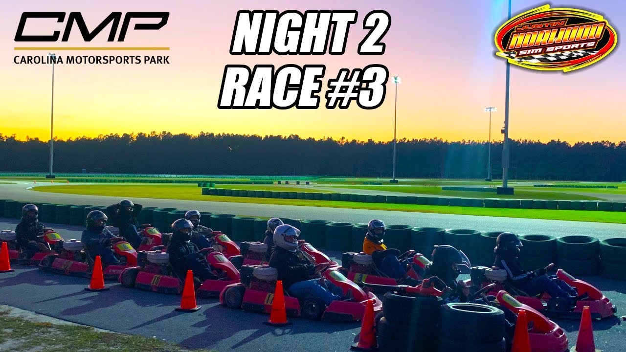 Rental Kart League Race At Carolina Motorsports Park Night 2 YouTube