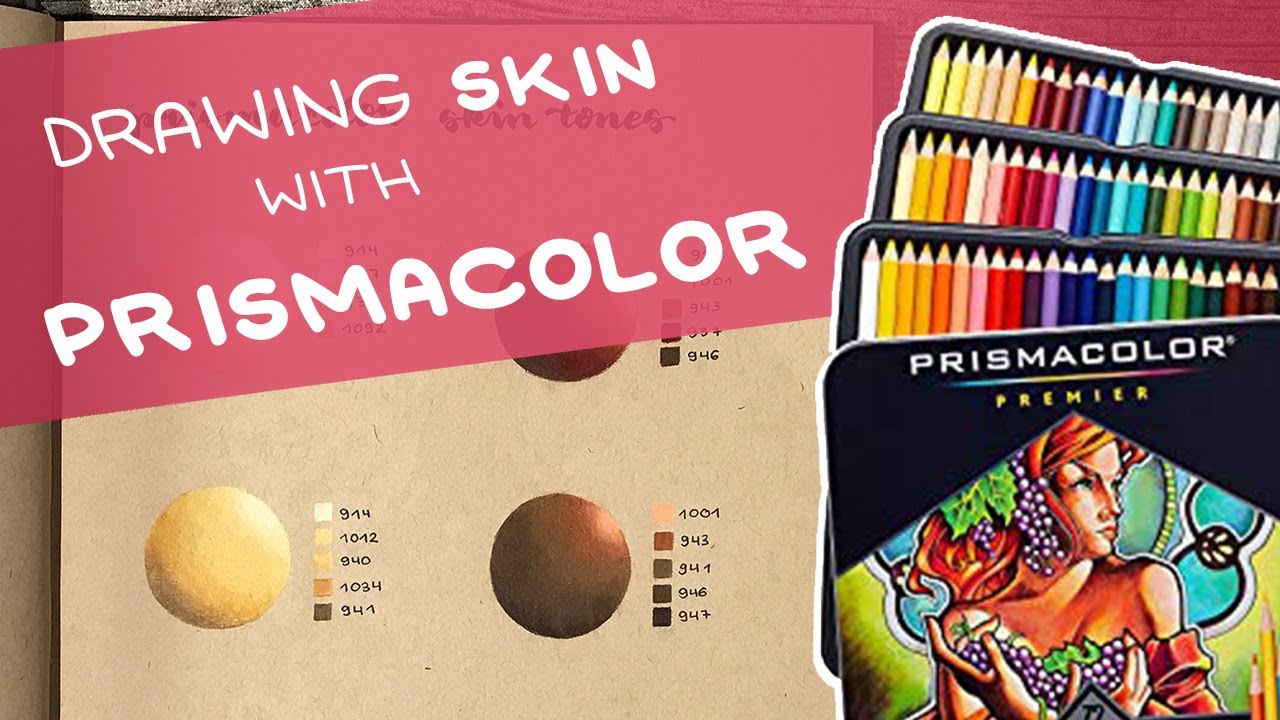 Prismacolor Premier 4 different skin tones HTD 002 YouTube