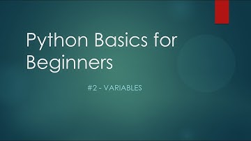 Python Coding Basics for Beginners #2 -  Variables