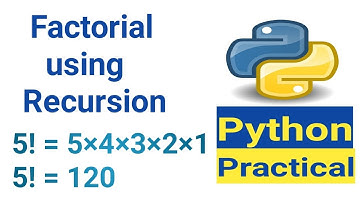factorial using recursion in python