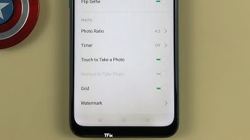 How to enable/disable Grid in Camera on OPPO A31 Android 9