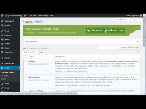 How to Activate the Jetpack Plugin