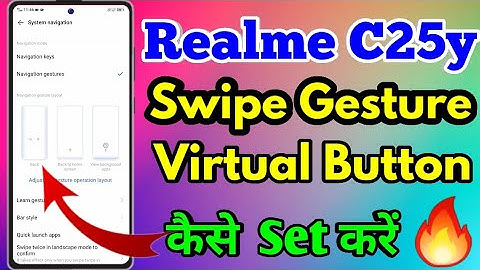 How To Hide Navigation Button in Realme C25y | Realme C25y Swipe Gesture