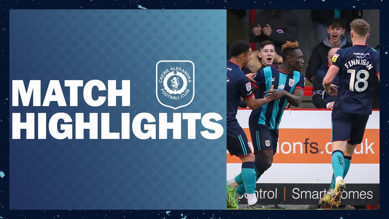 22-23 HIGHLIGHTS | Crawley Town 2-2 Crewe Alexandra