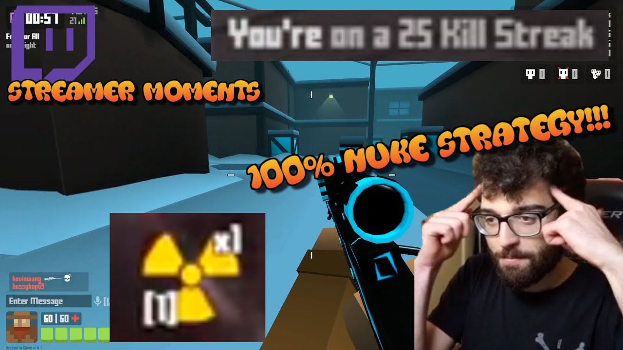 UCD's Tip For Getting A Nuke Every Time!! Krunker Streamer Moments #2