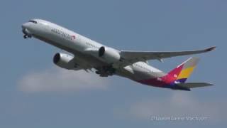 First flight Airbus A350-941 Asiana Airlines HL-8078 msn 094 (4 k resolution)