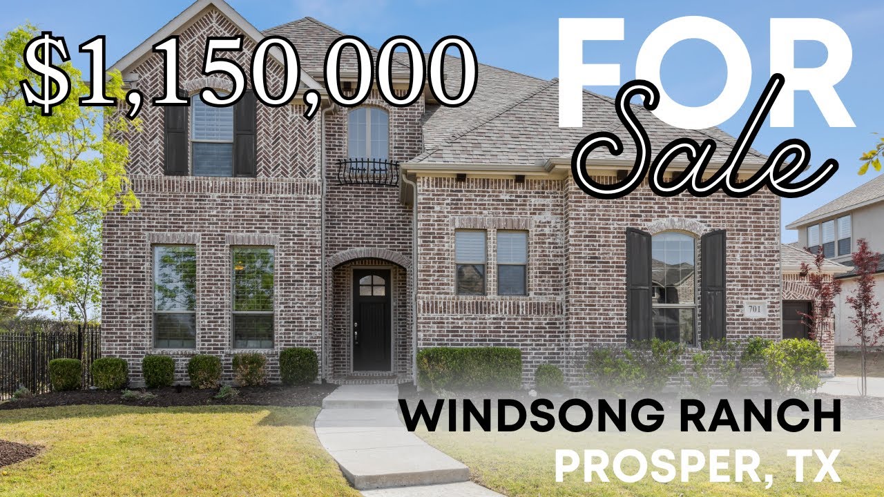 STUNNING TEXAS HOME FOR SALE 1,150,000 WINDSONG RANCH PROSPER TX YouTube