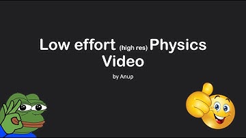 Electrodymanics Problem, Low effort Physics Video