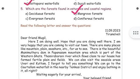 EE 4 th std social science unit 2 physical features of tamilnadu.. workbook answers...2023