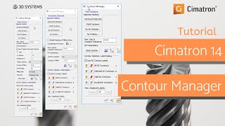 Tutorial Cimatron: Contour Manager