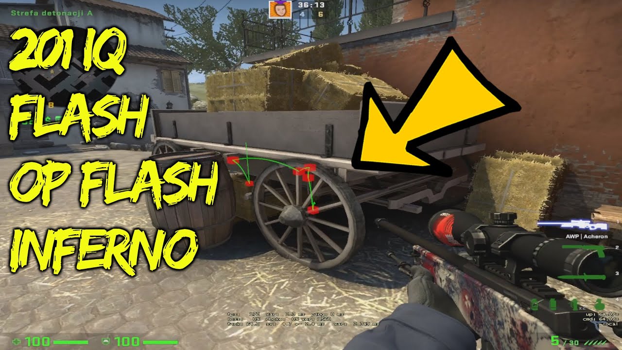 NAJBARDZIEJ INTELIGENTNY FLASH NA INFERNO - CSGO - YouTube