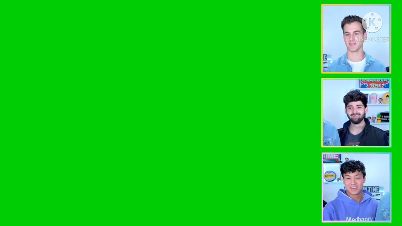 Reaction Time Green Screen - Tal Fishman, Cenna Rashidi And Joseph Sim Freaking Out