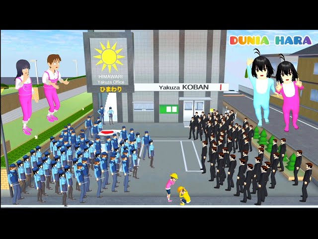 Yuta Panik ! YAKUZA KOBAN Ambil Kantor Polisi Koban 😱 | Polisi VS Yakuza | Sakura School Simulator class=
