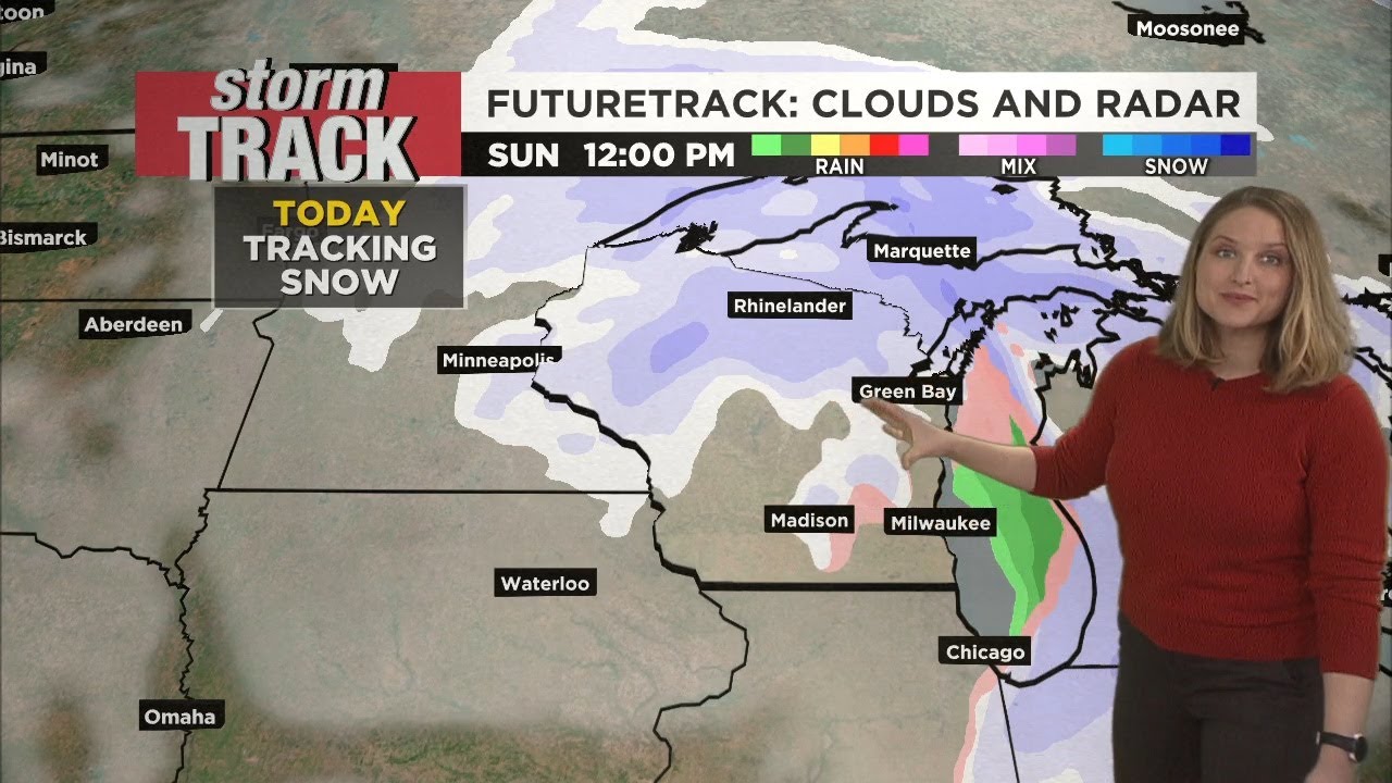 Light snow possible, then cold air arrives - YouTube