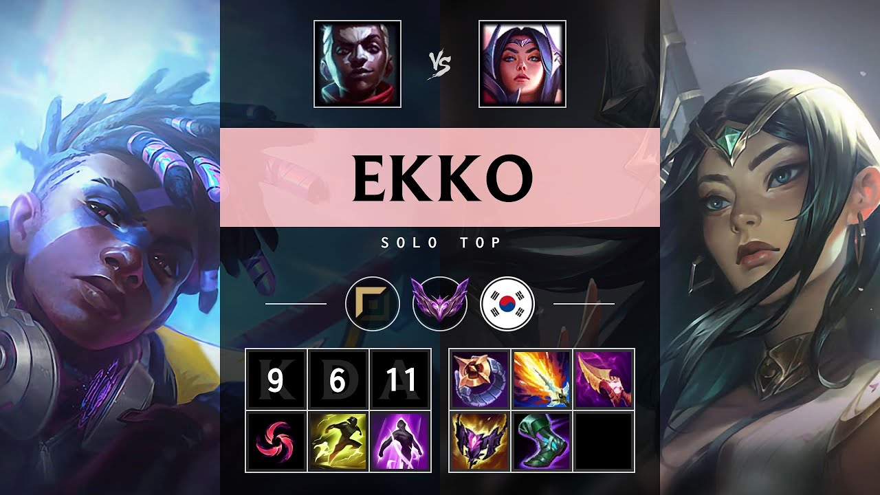 Ekko Top vs Irelia - KR Master Patch 25.19