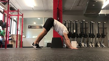Downward Dog Scapular Push Ups