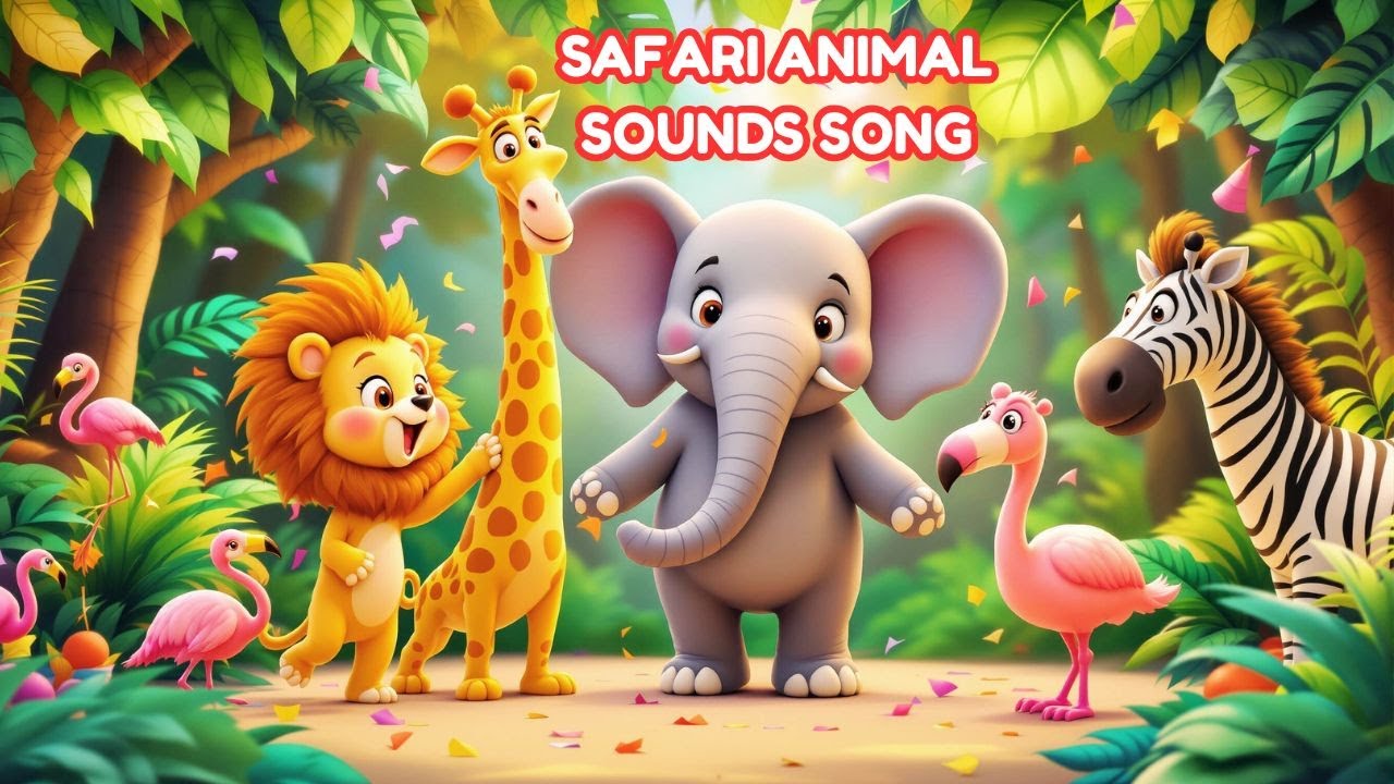 Safari Animal Sounds Song! ABC Animals Phonics Song l Preschool Songs l