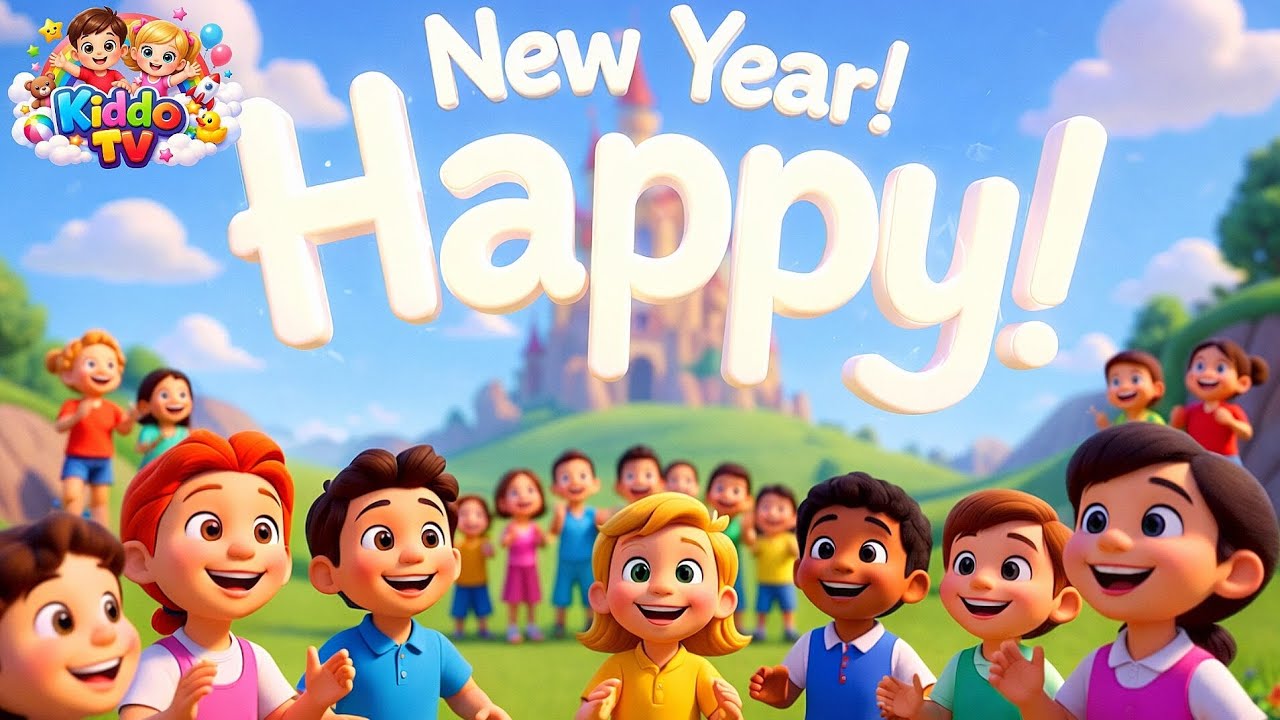 Happy New Year, Hooray! | Cartoon animation song for kids. - YouTube