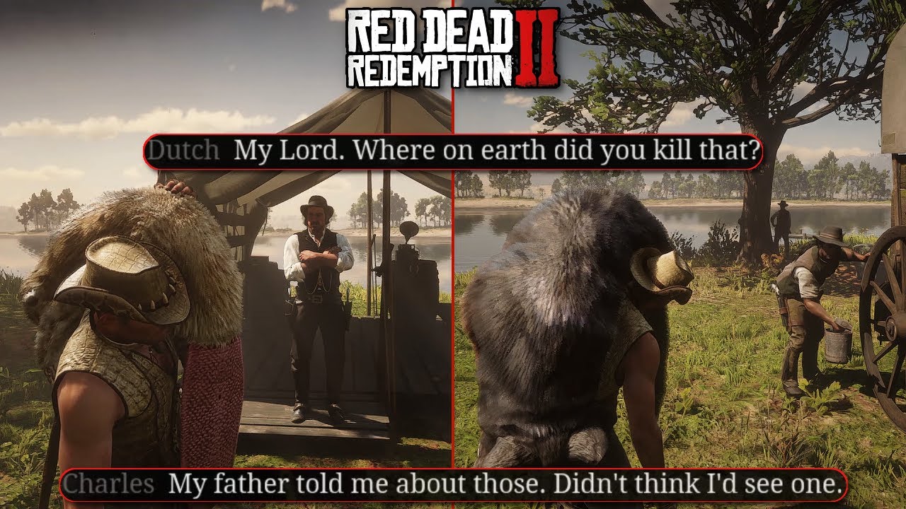 Реакция банды на охоту Артура на легендарных животных | RDR2