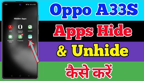 Oppo A33s Hide Apps Settings || How To Hide & Unhide Apps In Oppo A33s || The Tech Akash
