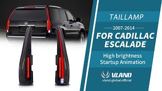 For Cadillac Escalade 2007-2014 LED Taillight with Sequential indicators(Do Not fit GMC & Chevrolet)