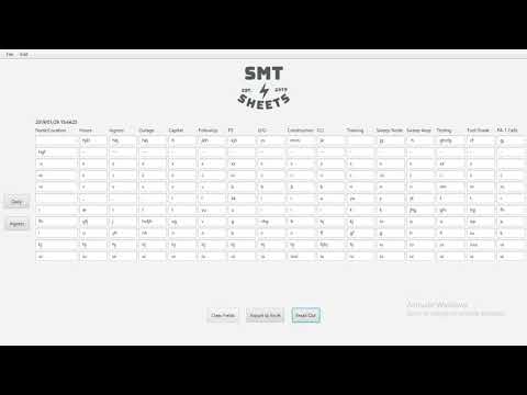 JavaFx Based SMT Sheets