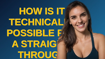 Networkengineering: How is it technically possible for a straight-through cable to work?