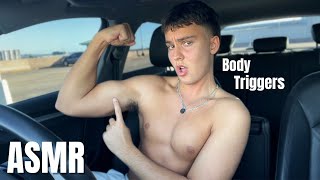 ASMR | FAST AGGRESSIVE BODY TRIGGERS Pt. 2 (collarbone tapping, mouth sounds, skin scratching)