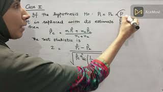 Lecture57:  Hypothesis Testing for difference between two proportions with example