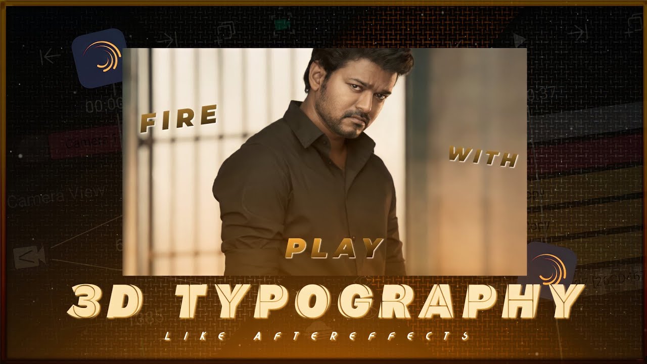 3D AMV Typography 👀🔥 like Ae | Alight motion ( 3D Camera tutorial ...
