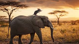 Tiny Mouse Commands a MASSIVE Elephant Like a General! 🐭🐘👑