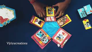 Triangle Explosion Box || Craft Video || VjRiya Creations...