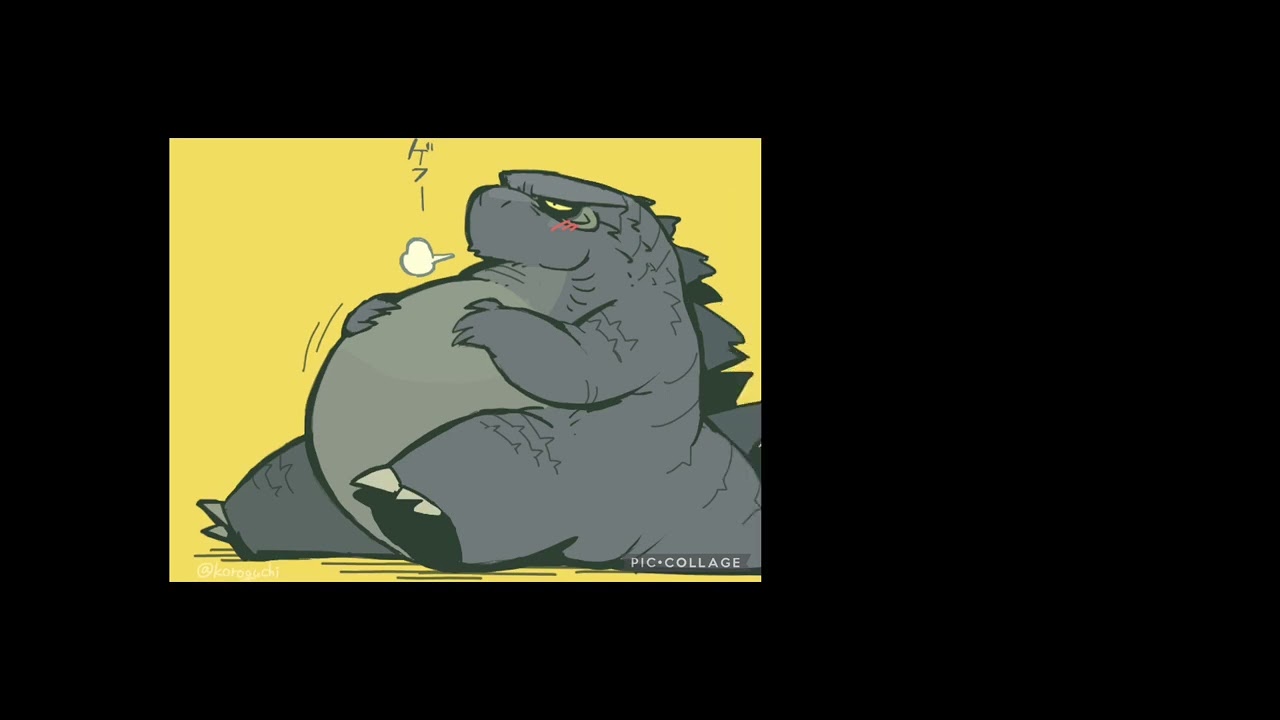 Godzilla 2022 becoming fat part 7 (you eat everyday)