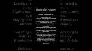 what is CTO #business
