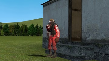 [GMod] Walking & Shotgun firing animation test.