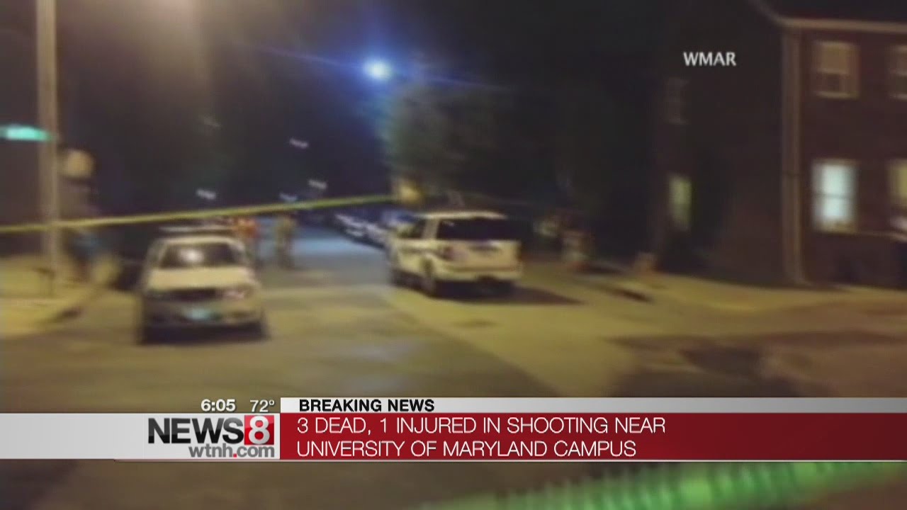Baltimore police: 3 dead in shooting near university campus - YouTube