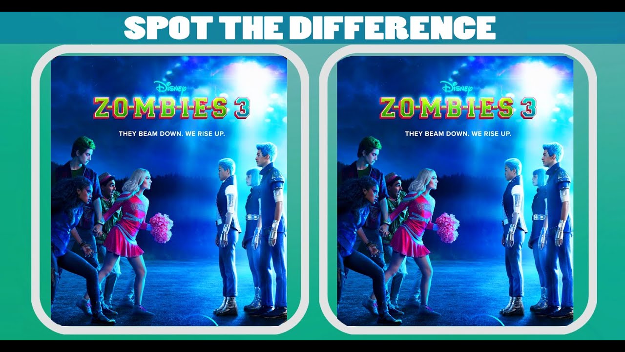 Disney Zombies 3 Spot the Differences Puzzle Game YouTube