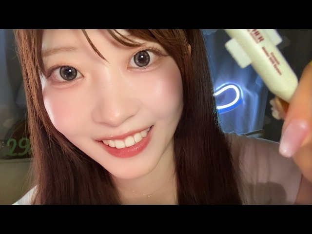 【ASMR】眠たいキミに心地よいスキンケアしてあげるね🫧✨｜ロールプレイ｜Skin care role play｜睡眠導入｜