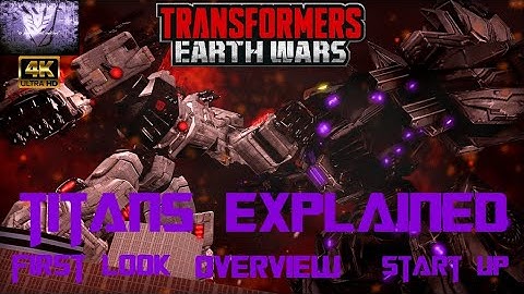 Metroplex vs Trypticon- Titans Explained!- Transformers Earth Wars- TFEW 4K UHD