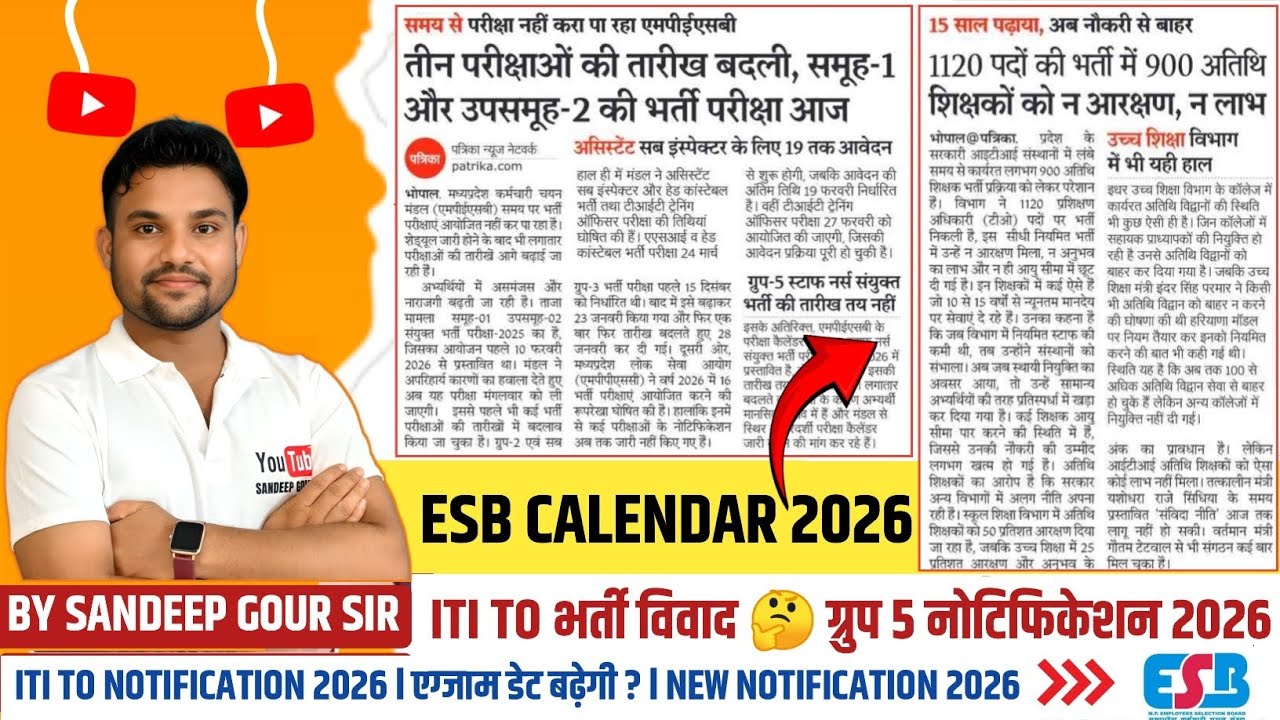 MP ITI TO EXAM 2026 | MP ITI TO ADMIT CARD 2026 | GROUP 1 SUB GROUP 2 EXAM 2026 | GROUP 5 VACANCY