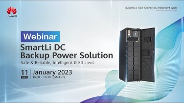 SmartLi DC Backup Power Solution webinar