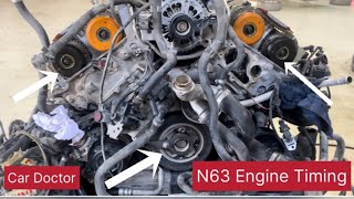 How to remove BMW N63 engine timing #car