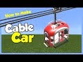 How to Make a CABLE CAR | Minecraft Bedrock ( MCPE / Windows 10 )