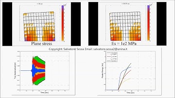 Dynamic analysis of a Masonry wall with transverse confinement