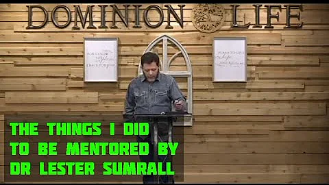 Getting mentored by Dr Lester Sumrall | Curry Blake
