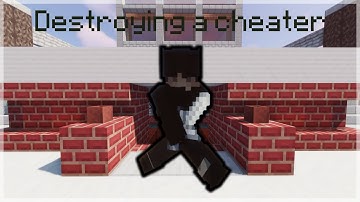 DESTROYING a BLATANT CHEATER In Hypixel BRIDGE