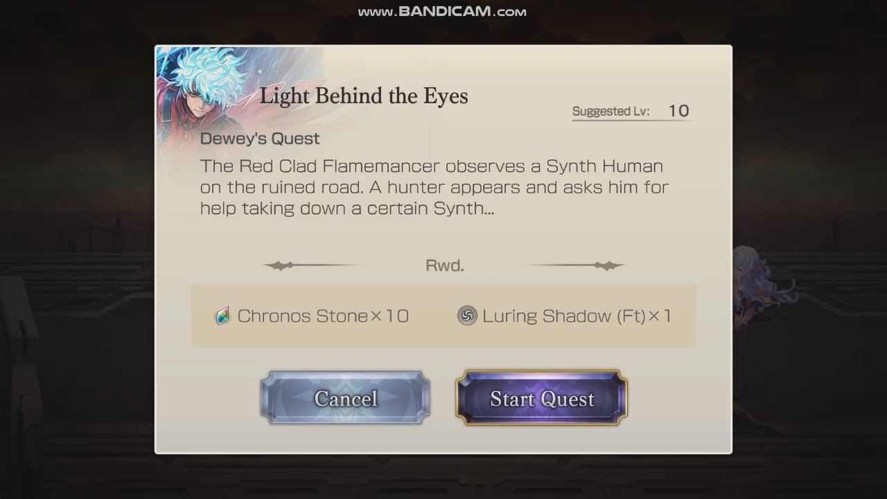 [Another Eden] Character Quest - Red Scorpio (Alter Dewey) - Light Behind the Eyes