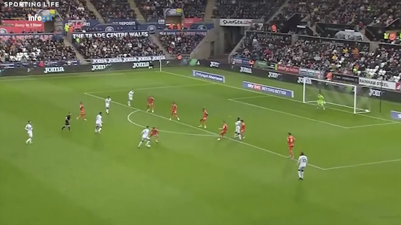 Swansea's Joel Piroe with the Unexpected Goal of the weekend!